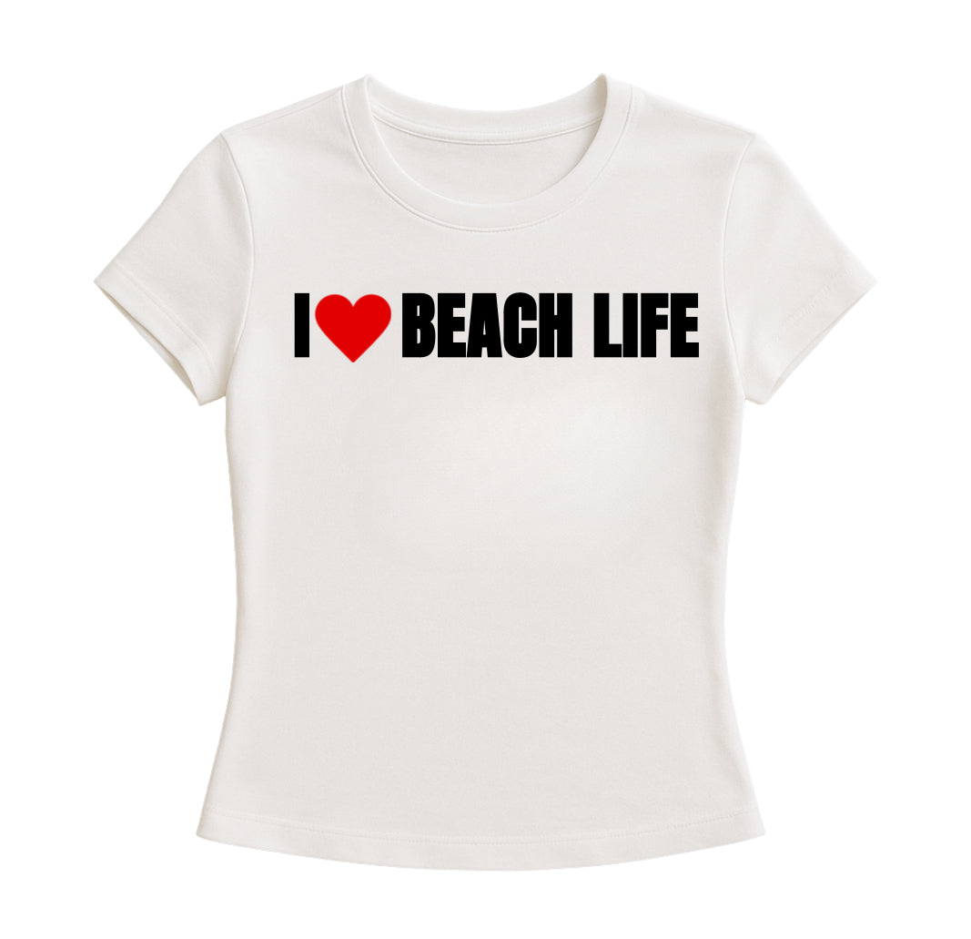 I ❤️ BEACH LIFE BABY TEE