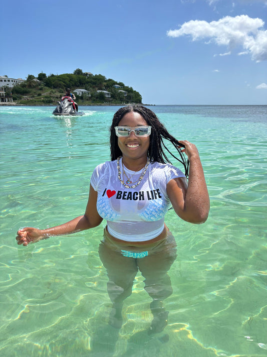 I ❤️ BEACH LIFE BABY TEE