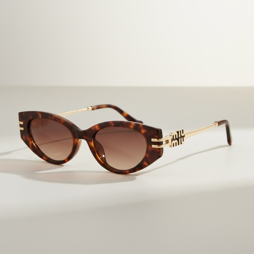 MM Gold Detail Cat Eye Sunglasses 3 Colours