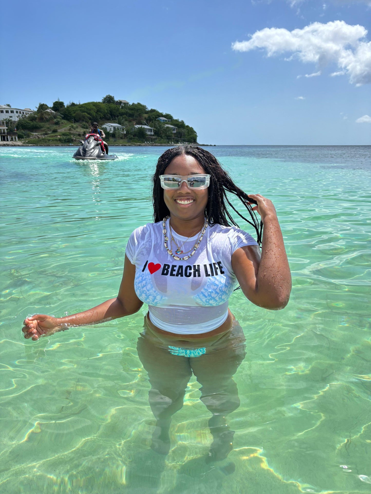 I ❤️ BEACH LIFE BABY TEE