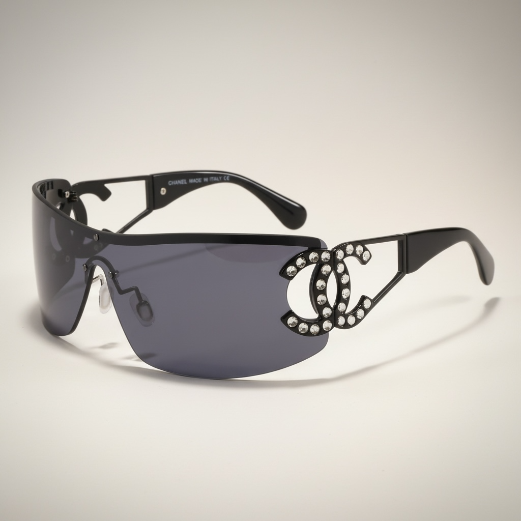 CC Diamanté Shield Sunglasses 2 Colours