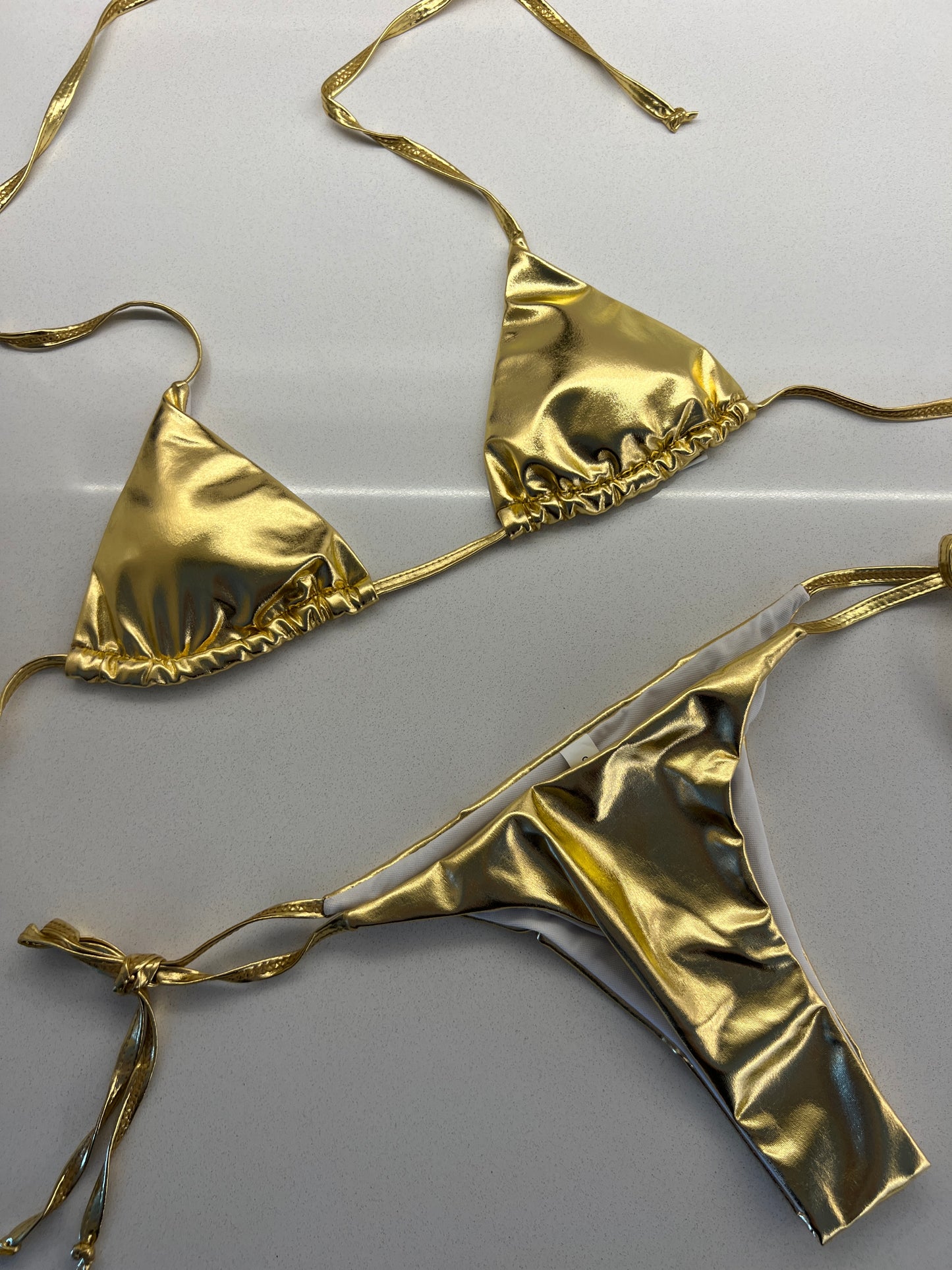 Gold metallic bikini – Palmspringsonline