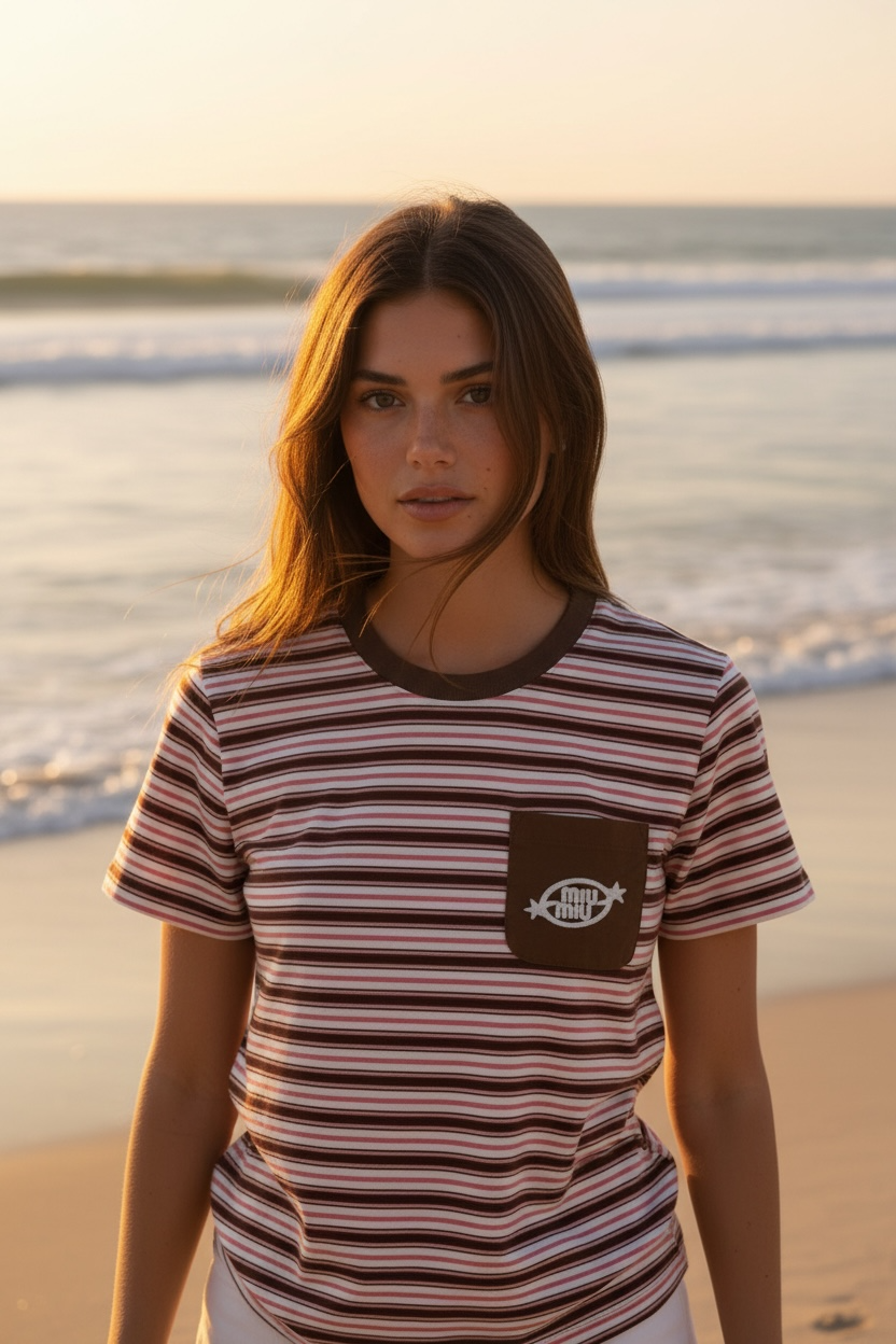 MM striped T