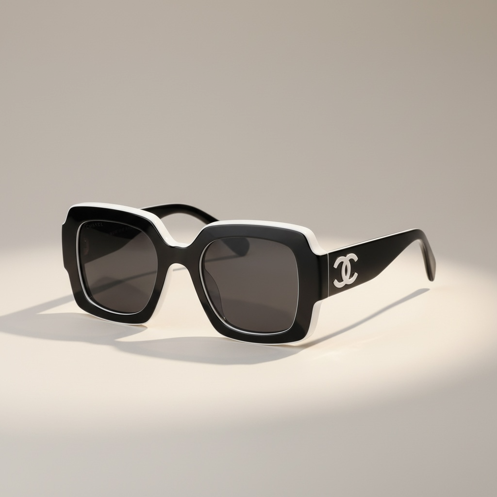CC Black and White Sunglasses