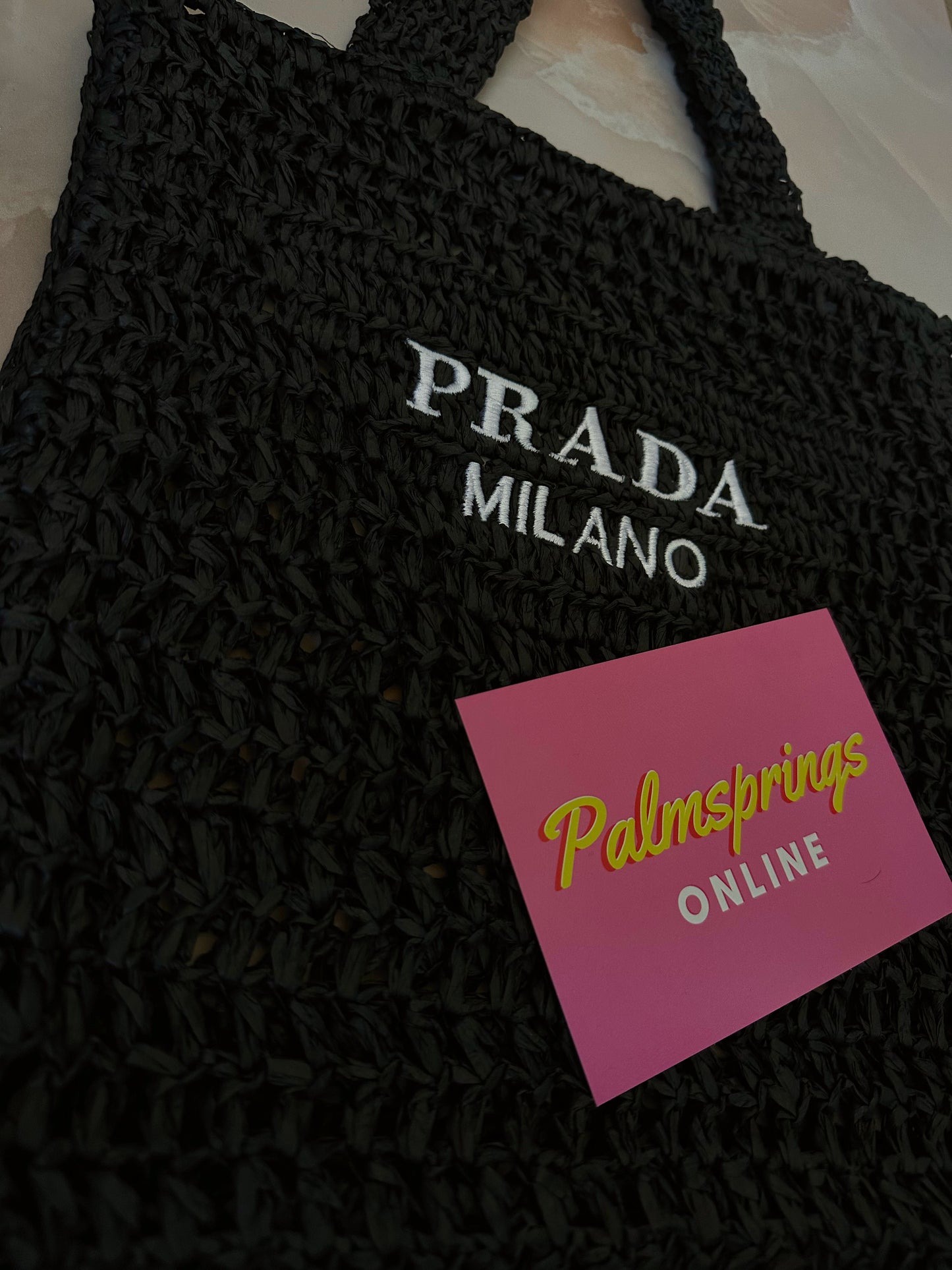 Milano beach bag in black