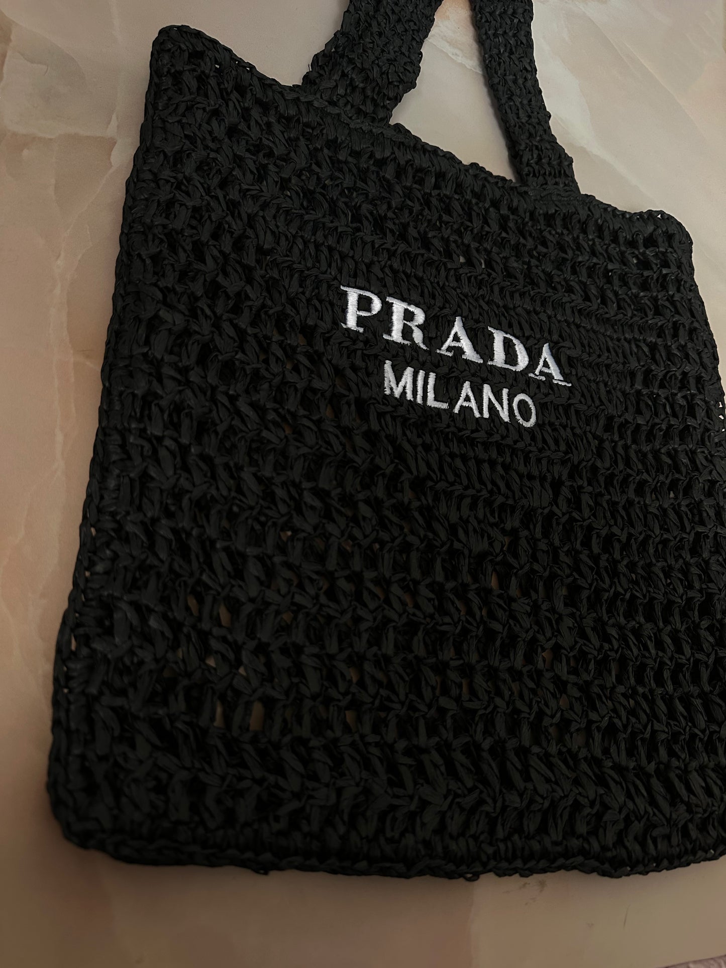 Milano beach bag in black