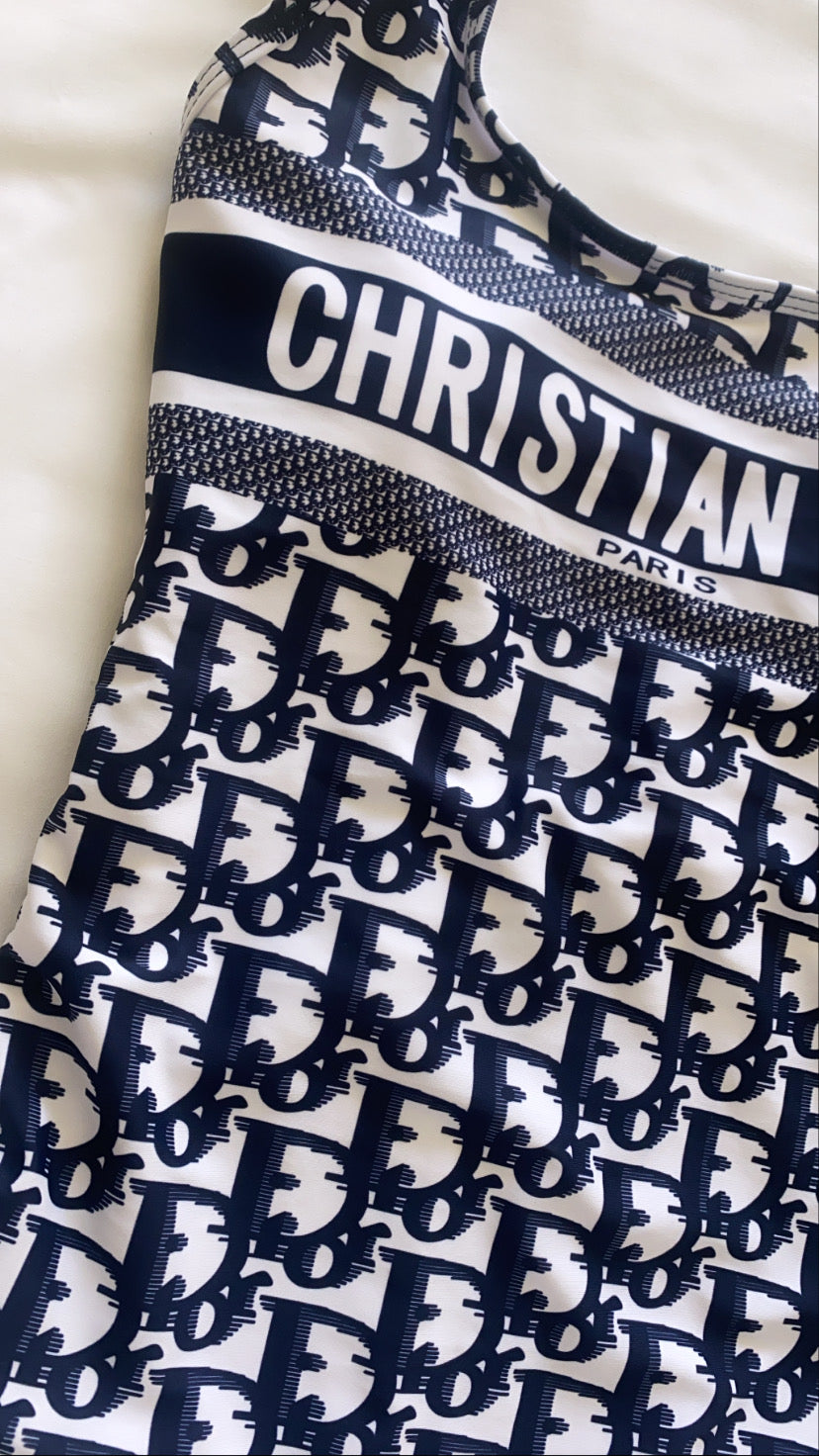 Adore her swimsuit in navy